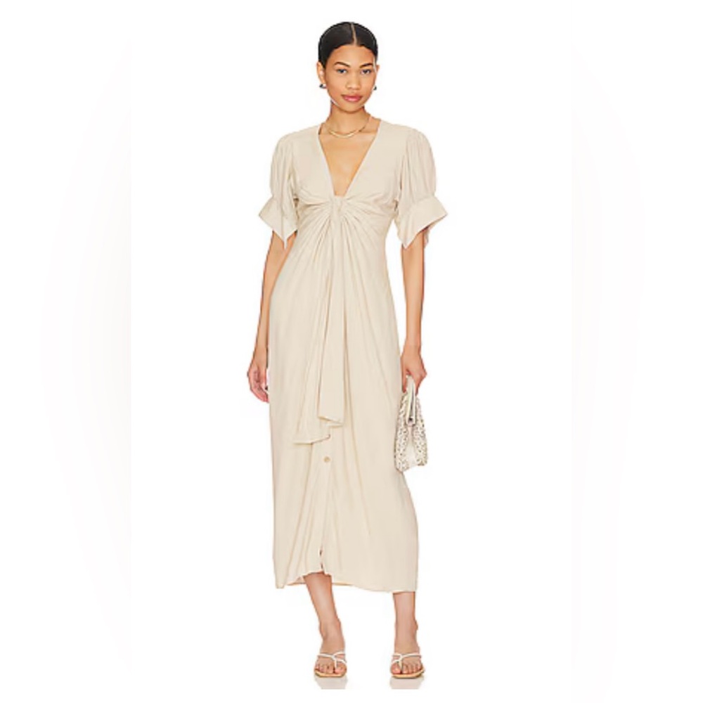 Free People Vintage Summer MIDI Dress - Stone